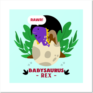 Babysaurus Rex | Cute Dino Baby Posters and Art